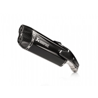 SLIP-ON LINE MUFFLER BLACK TITANIUM CARBON END CAP