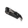 SLIP-ON LINE MUFFLER BLACK TITANIUM CARBON END CAP