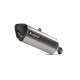 SLIP-ON LINE MUFFLER TITANIUM CARBON END CAP