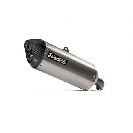 SLIP-ON LINE MUFFLER TITANIUM CARBON END CAP