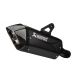 SLIP-ON LINE MUFFLER BLACK TITANIUM CARBON END CAP