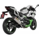 SLIP-ON LINE MUFFLER TITANIUM CARBON END CAP