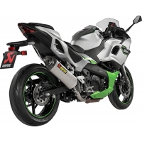 SLIP-ON LINE MUFFLER TITANIUM CARBON END CAP