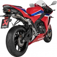SLIP-ON LINE MUFFLER TITANIUM CARBON END CAP