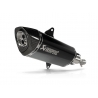 SLIP-ON LINE MUFFLER BLACK TITANIUM CARBON END CAP