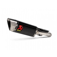 SLIP-ON LINE MUFFLER CARBON TITANIUM END CAP