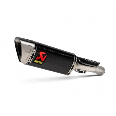 SLIP-ON LINE MUFFLER CARBON TITANIUM END CAP