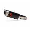 SLIP-ON LINE MUFFLER CARBON TITANIUM END CAP