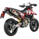 SLIP-ON LINE DUAL MUFFLER TITANIUM CARBON END CAP