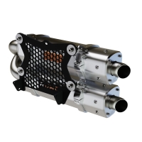 APX SLIP-ON DUAL MUFFLER ALUMINIUM