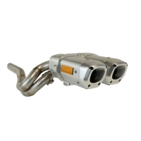 APX SLIP-ON DUAL MUFFLER ALUMINIUM