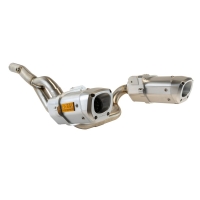 APX SLIP-ON DUAL MUFFLER ALUMINIUM