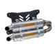 APX SLIP-ON DUAL MUFFLER ALUMINIUM
