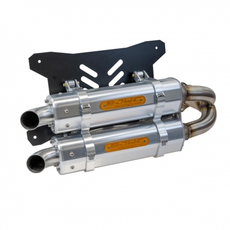 APX SLIP-ON DUAL MUFFLER ALUMINIUM