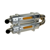 APX SLIP-ON DUAL MUFFLER ALUMINIUM