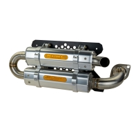 APX SLIP-ON DUAL MUFFLER ALUMINIUM