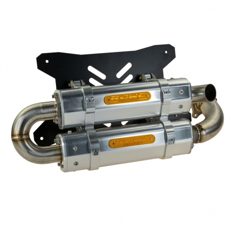 APX SLIP-ON DUAL MUFFLER ALUMINIUM