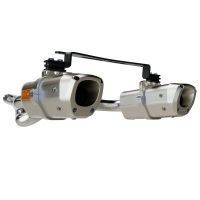 APX SLIP-ON DUAL MUFFLER ALUMINIUM