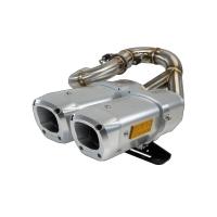 APX SLIP-ON DUAL MUFFLER ALUMINIUM