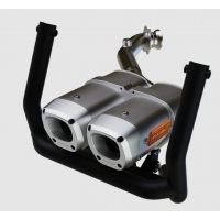 APX SLIP-ON DUAL MUFFLER ALUMINIUM