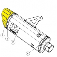END CAP SET TITANIUM