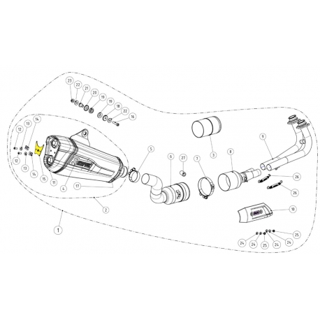 MUFFLER BRACKET STAINLESS STEEL