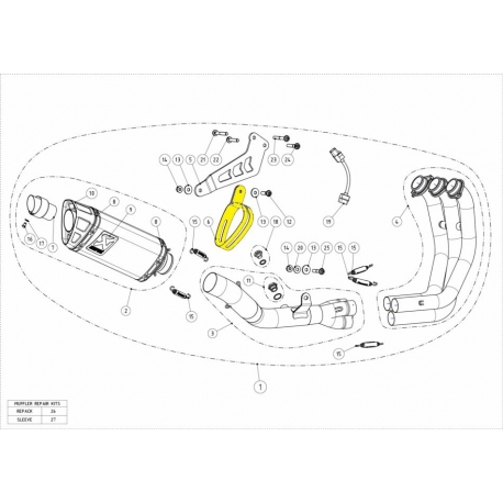 MUFFLER CLAMP CARBON