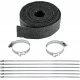 EXHAUST WRAP KIT BLACK 25FT