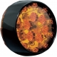 TURN SIGNAL INSERTS ECE COMPLIANT BULLET STYLE AMBER LED AMBER LENS BLACK BEZEL