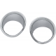 FUEL & VOLTAGE GAUGE BEZELS TRI-LINE CHROME