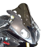 WINDSHIELD DOUBLE BUBBLE SMOKED BLACK 41 CM 3MM
