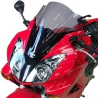 WINDSHIELD DOUBLE BUBBLE SMOKED BLACK 44.5 CM 3MM