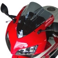 WINDSHIELD DOUBLE BUBBLE SMOKED BLACK 35 CM 3MM