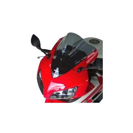 WINDSHIELD DOUBLE BUBBLE SMOKED BLACK 35 CM 3MM