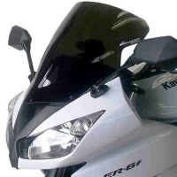 WINDSHIELD DOUBLE BUBBLE SMOKED BLACK 39 CM 3MM