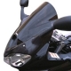 WINDSHIELD DOUBLE BUBBLE SMOKED BLACK 35 CM 3MM