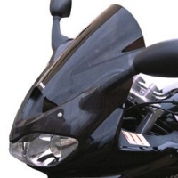 WINDSHIELD DOUBLE BUBBLE SMOKED BLACK 35 CM 3MM