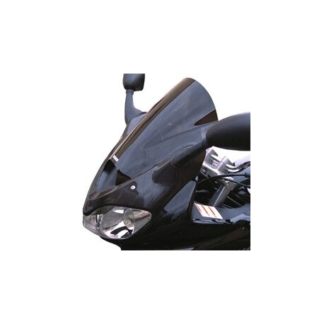 WINDSHIELD DOUBLE BUBBLE SMOKED BLACK 35 CM 3MM