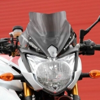 WINDSHIELD RACING SMOKED BLACK 25 CM 3MM