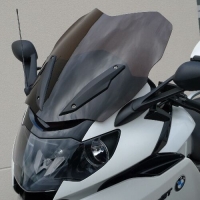 WINDSHIELD HIGH PROTECTION SMOKED GREY 53 CM 5MM