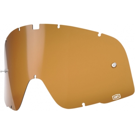 BRONZE REPLACEMENT LENS FOR 100% BARSTOW GOGGLES