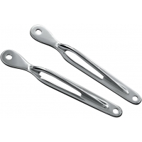 BRACKETS TIE-DOWN TEARDROP CHROME