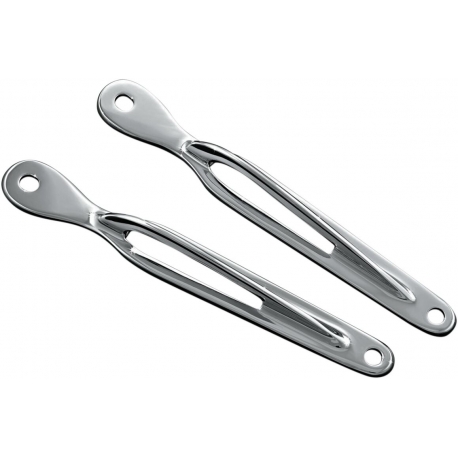 BRACKETS TIE-DOWN TEARDROP CHROME