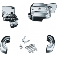 CHROME BRAKE & CLUTCH CONTROL DRESS-UP KIT HD F/SINGLE DISC
