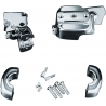 CHROME BRAKE & CLUTCH CONTROL DRESS-UP KIT HD F/SINGLE DISC