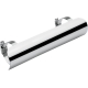 2 1/4" DIAMETER x 7" L HEAT SHIELD CHROME