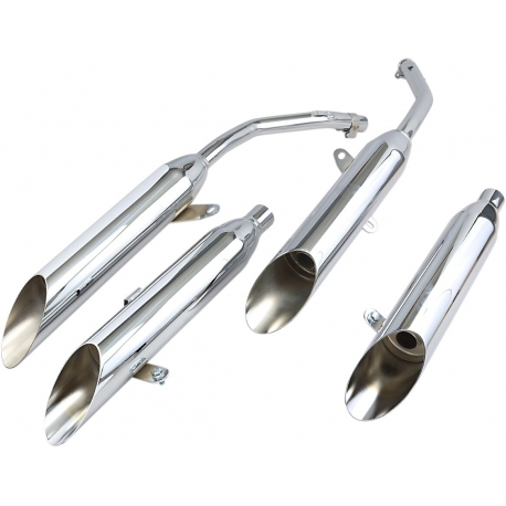SLASH CUT TIPS SLIP ONS CHROME