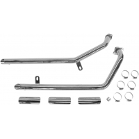 1 5/8" DRAG PIPES EXHAUST SYSTEM WITH SLASH CUT TIP CHROME HONDA