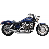 SLASH CUT TIPS EXHAUST SYSTEM CHROME