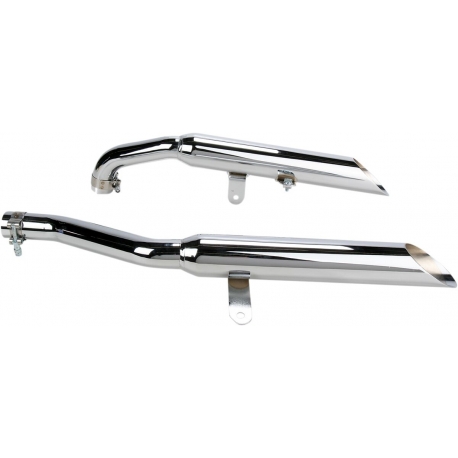 MUFFLER SLIP-ON WITH SLASH CUT TIP CHROME